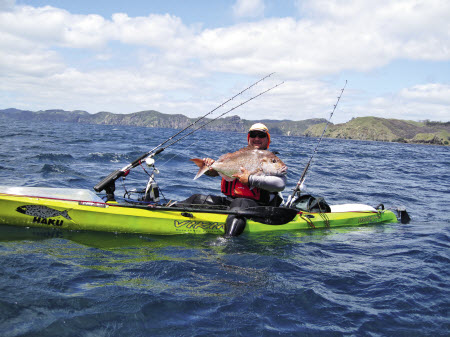 Burleying tips from a kayak